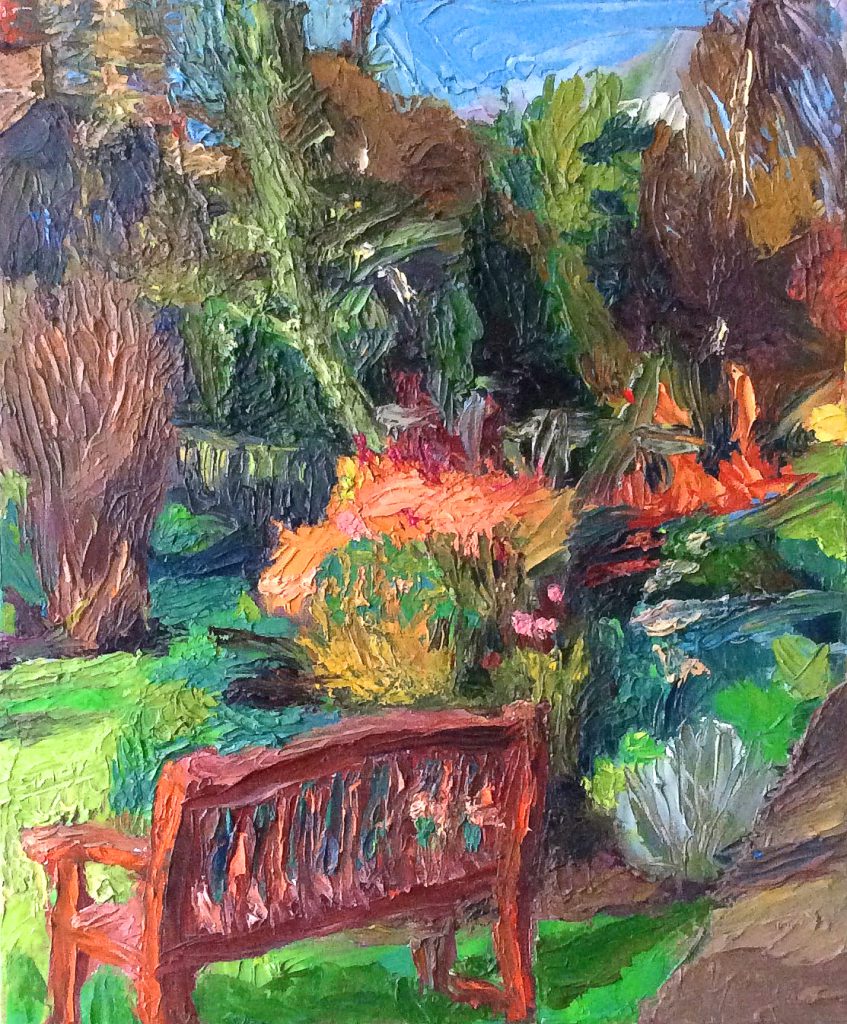 Garden with Bench (afternoon) - November 2011